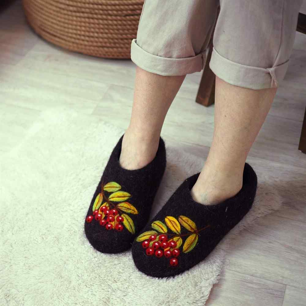 تصویر 4 از پاپوش نمدی تولید سفارشی دارای سایز بندی کامل و دقیق